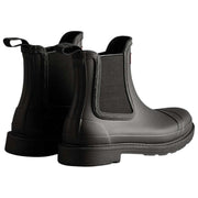 Hunter Black Comando Chelsea Boots