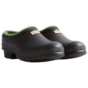 Hunter Black Gardener Neoprene Lined Clogs