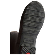 Hunter Black Original Short Tartan Lined Wellington Boots
