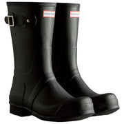 Hunter Black Original Short Tri Colour Logo Wellington Boots