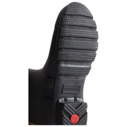 Hunter Black Original Tall Leopard Backstrap Wellington Boots