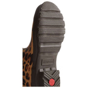 Hunter Brown Original Short Leopard Wellington Boots