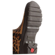 Hunter Brown Original Tall Leopard Wellington Boots