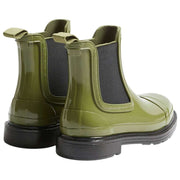 Hunter Green Comando Gloss Chelsea Boots