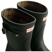 Hunter Green Original Short Tartan Lined Wellington Boots