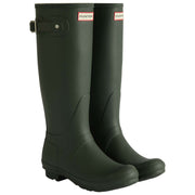 Hunter Green Original Tall Tartan Lined Wellington Boots
