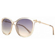 Lipsy London Peach Diamante Round Sunglasses