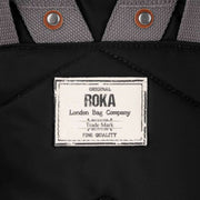 Roka Black Canfield B Large Sustainable Nylon Backpack