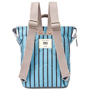Roka Blue Bantry B Small Recycled Canvas Backpack