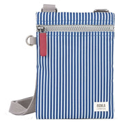 Roka Blue Chelsea Hickory with Red Recycled Canvas Sling Bag