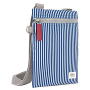 Roka Blue Chelsea Hickory with Red Recycled Canvas Sling Bag