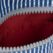 Roka Blue Chelsea Hickory with Red Recycled Canvas Sling Bag