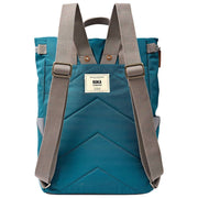 Roka Blue Finchley Large Recycled Canvas Backpack