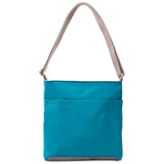 Roka Blue Kennington Medium Recycled Nylon Crossbody Bag