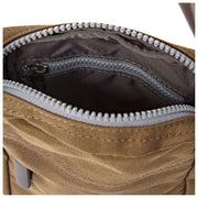 Roka Brown Bond Recycled Canvas Crossbody Bag