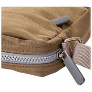 Roka Brown Bond Recycled Canvas Crossbody Bag