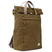 Roka Brown Finchley Large Recycled Canvas Backpack