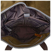 Roka Brown Finchley Large Recycled Canvas Backpack