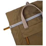 Roka Brown Finchley Large Recycled Canvas Backpack