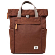 Roka Brown Finchley Small Recycled Canvas Backpack