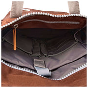 Roka Brown Finchley Small Recycled Canvas Backpack