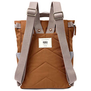 Roka Brown Finchley Small Recycled Canvas Backpack