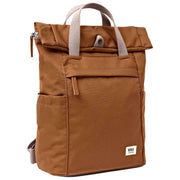 Roka Brown Finchley Small Recycled Canvas Backpack
