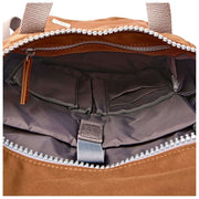 Roka Brown Finchley Small Recycled Canvas Backpack