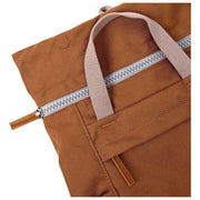 Roka Brown Finchley Small Recycled Canvas Backpack