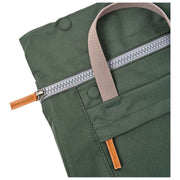 Roka Green Finchley Large Recycled Canvas Backpack