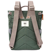 Roka Green Finchley Small Recycled Canvas Backpack