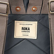 Roka Grey Canfield B Small Recycled Nylon Backpack