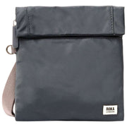 Roka Grey Stratford Small Recycled Nylon Crossbody Bag