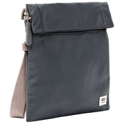 Roka Grey Stratford Small Recycled Nylon Crossbody Bag