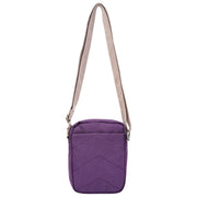 Roka Purple Bond Small Recycled Canvas Crossbody Bag