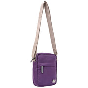 Roka Purple Bond Small Recycled Canvas Crossbody Bag