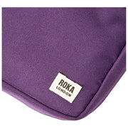 Roka Purple Bond Small Recycled Canvas Crossbody Bag