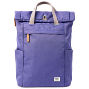 Roka Purple Finchley Medium Recycled Canvas Backpack