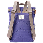 Roka Purple Finchley Medium Recycled Canvas Backpack