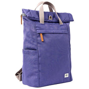 Roka Purple Finchley Medium Recycled Canvas Backpack