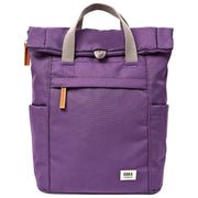 Roka Purple Finchley Small Recycled Canvas Backpack