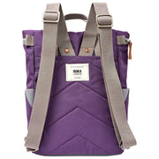 Roka Purple Finchley Small Recycled Canvas Backpack