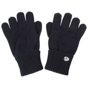 Superdry & Co Black SD Logo Knitted Gloves