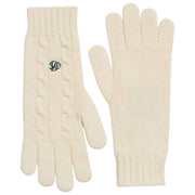 Superdry & Co Cream Premium Cable Gloves