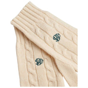 Superdry & Co Cream Premium Cable Gloves