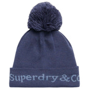Superdry & Co Navy Athletic Essentials Logo Knit Beanie Hat