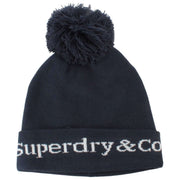 Superdry & Co Navy Athletic Essentials Logo Knit Beanie Hat