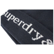 Superdry & Co Navy Athletic Essentials Logo Knit Beanie Hat