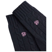 Superdry & Co Navy Premium Cable Gloves