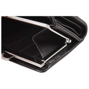 Vivienne Westwood Black Croc Embossed Small Frame Purse